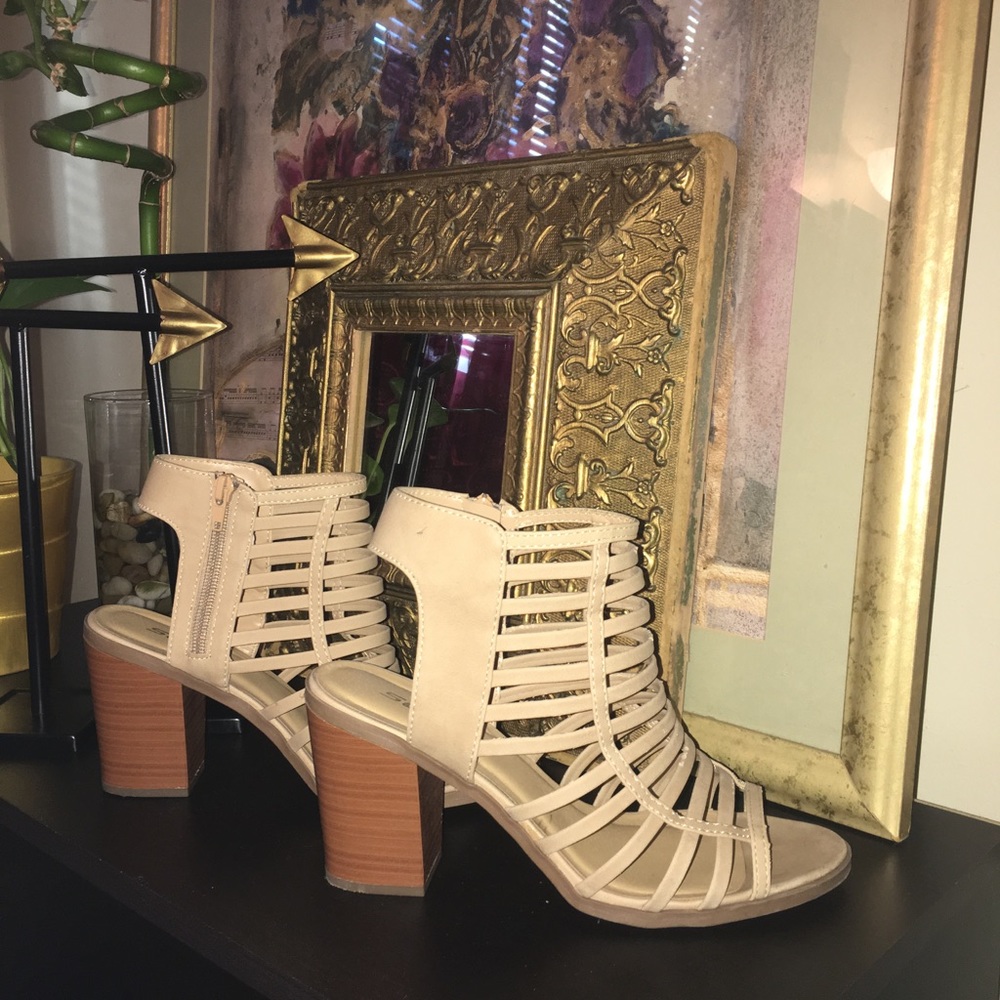 Beige Booties
